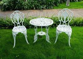 Vintage Style Aluminum Dining Set For