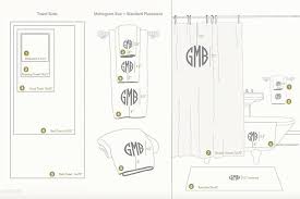 Monogram Placement Chart Towel Embroidery Monogram Towels