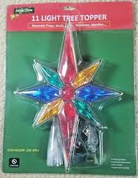 11 light star tree topper 11 stained