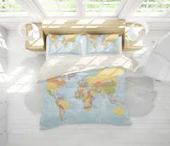 map bedding set quilt cover quilt duvet