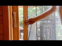 how to repair sliding screen door for a