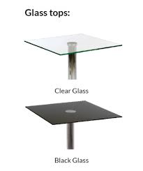 Rome Square Glass Top Bar Table Bar