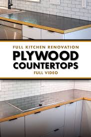 We offer laminate, solid surface or quartz countertops to match any countertops & laminate at menards®. Building Diy Wood Countertops From Plywood Laminate For 300 Kitchen Remodel Pt 2 Crafted Workshop