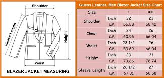 Details About Guess 40646 Black Mens Leather Blazer Jacket