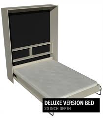 deluxe shaker style vertical wall bed