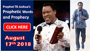Prophet tb joshua is growing in reputation and stature, as millions around the world are blessed and healed through his television ministry emmanuel tv, as well as those who visit his massive church in. Prophet Tb Joshua S Prophetic Words And Prophecy August 17th 2018 Pastor Alph Lukau