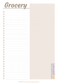 023 Printable Grocery List Templates Simple Template