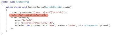 how to enable attribute routing in c mvc