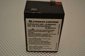 Lithonia Lighting Elb 06042 6v Emergency Replacement Battery For Sale Online Ebay