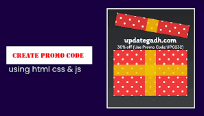 promo code using html css js