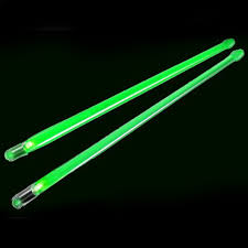 Firestix Green Light Up Drumsticks