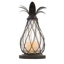 led candle pineapple lantern