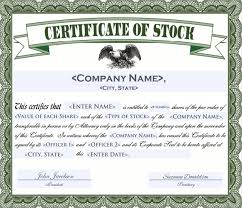 Free 6 Sample Stock Certificate Templates In Google Docs