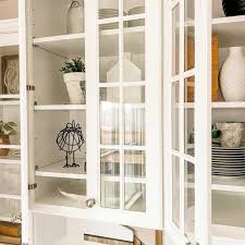 31 white cabinets with gl doors you