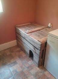 Pallet Litter Box Enclosure For Curious