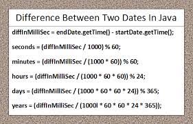 difference between two dates in java