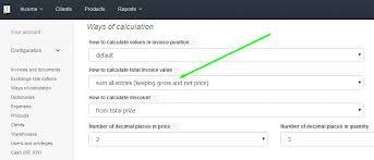Invoiceocean Support Changing The Method Of Calculating Total