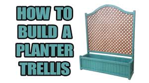 The rope slowly wicks water from the water container and into the planter. How To Build A Planter Trellis Youtube