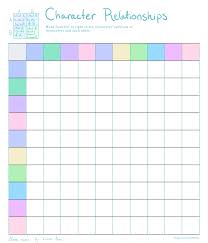 Character Relationships Chart Blank By Misslunarose On