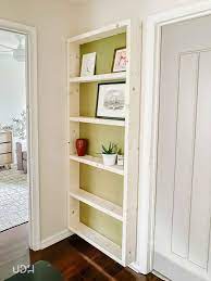 diy floating bookcase free plans