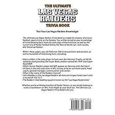 Zoe samuel 6 min quiz sewing is one of those skills that is deemed to be very. Buy The Ultimate Las Vegas Raiders Trivia Book A Collection Of Amazing Trivia Quizzes And Fun Facts For Die Hard Raiders Fans Paperback December 8 2020 Online In Hong Kong 1953563392