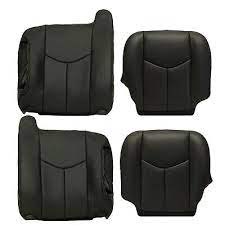 Front Leather Seat Cover Graphite Gray