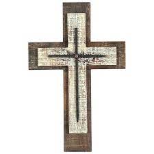 Antique Wooden Wall Cross 16x10