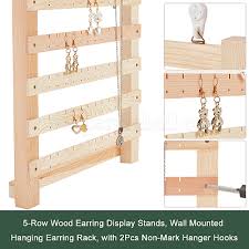 Nbeads Wood Wall Hanging Jewelry