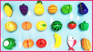Đồ chơi cắt trái cây, rau củ, hoa quả, thịt cá... Cutting vegetables toy  kids (Chim Xinh) - YouTube
