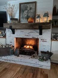 Mantel Farmhouse Fireplace Decor Mantle