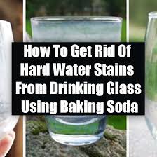 drinking glass using baking soda