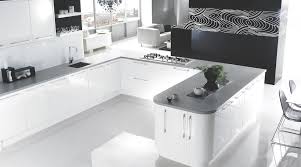 high gloss white kitchen contemporary