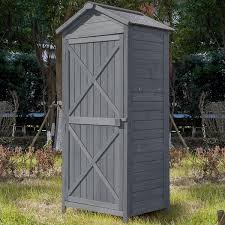 outdoor wooden storage sheds