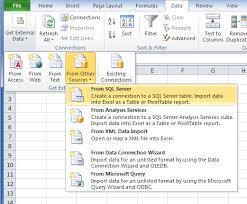 excel create a pivot table using sql