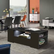 It lets you create a warm and inviting look with your favorite decor, collectibles. Black Coffee Table High Gloss Book Storage Unit Cabinet Living Room Side Tables For Sale Ebay