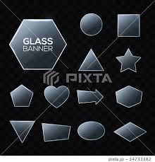 Glass Plates Set Triangle Square