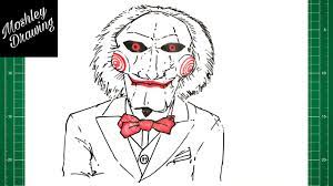 how to draw billy the puppet from saw