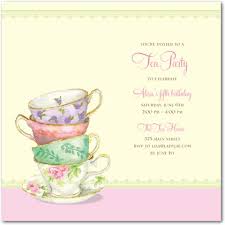 New Tea Party Invitation Template Design As Free Party Invitations