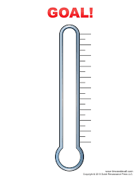 Fundraising Thermometer Template Goal Thermometer