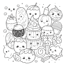 kids lollipops or cupcakes coloring pages