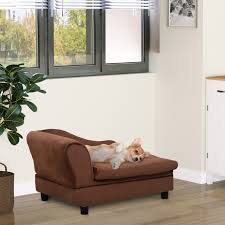 pawhut pet sofa dog couch chaise lounge