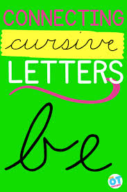 connecting cursive letters the ot toolbox
