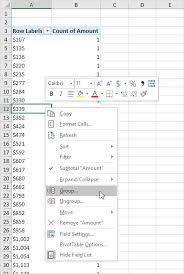 frequency distribution in excel in