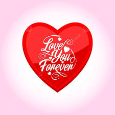 love you forever typographic sobre