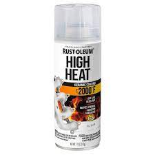 Rust Oleum Automotive 12 Oz High Heat Matte Clear Protective Enamel Spray Paint 6 Pack