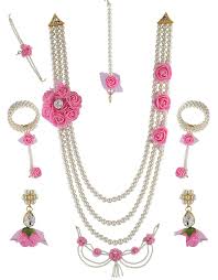 beads artificial flower jewellery