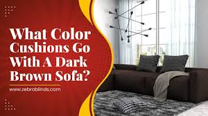 what color cushions go with a dark