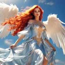 an angel her wings