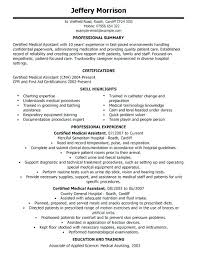 Objective For Medical Resume Resume Objectives Objective Medical