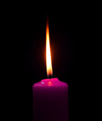 Pink Candle On Black Background Stock Photo - Download Image Now - iStock